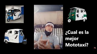 Â¿Cual es la mejor mototaxi TVs  Bajaj o Piaggio [upl. by Saoj238]