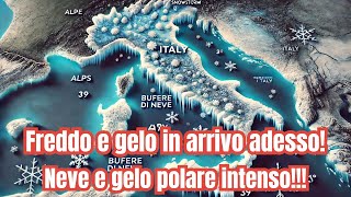 Tempesta in arrivo Neve a bassa quota gelate e tempeste di ghiaccio preparati al freddo estremoquot [upl. by Innoj]