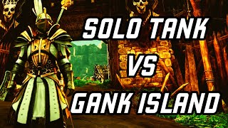 New World Aeternum  Omni Tank  Solo PvP Tank vs Island Gank Squads Build In Video [upl. by Harland]