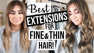 BEST EXTENSIONS FOR FINE amp THIN HAIR [upl. by Aonian]