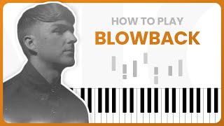 How To Play Blowback By Galimatias On Piano  Piano Tutorial Part 1 [upl. by Pas]