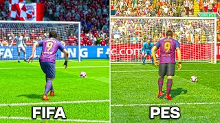 LUIS SUAREZ Penalty Kicks • FIFA vs PES 20082023 [upl. by Hael]