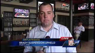 Patriots fans react to Brady suspension announcement [upl. by Ful]