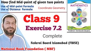 Class 9 Exercise 72 NBF Maths Ex 72 Class 9th federal board FBISE Math national Book foundation [upl. by Asseret]