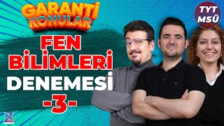 6 Günde TYTMSÜ Garanti Konular Kampı FKB 3 Deneme [upl. by Mccullough758]