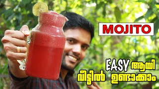 Mojito at home  ഇത് ഇത്ര സിമ്പിൾ ആയിരുന്നോ 🙄  mojito recipe malayalam  watermelon mojito [upl. by Stig]