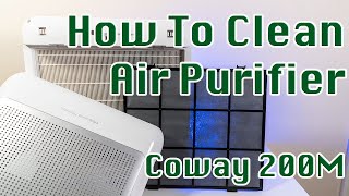 How to Clean an Air Purifier  Coway Airmega 200M Maintenance [upl. by Duwe]