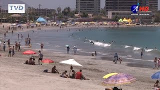 LA LLEGADA OFICIAL DEL VERANO YA SE VIVE EN PLAYA CAVANCHA 20161222 Iquique TV [upl. by Shepp]