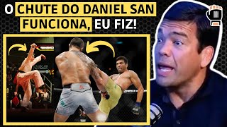 LYOTO MACHIDA RELEMBRA NOCAUTE EM VITOR BELFORT ESTILO KARATÊ KID [upl. by Llyrrad]