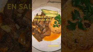 LENGUA DE RES EN Salsa Roja [upl. by Weirick426]