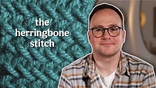 How to knit the herringbone stitch [upl. by Noyek861]