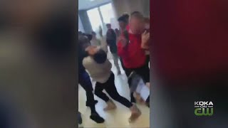 Fight Breaks Out In Hallway Of Highlands High School [upl. by Eliam281]