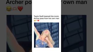 Honesty she do that pose better than Travis himself taylorswift erastour swifties taylorsversion [upl. by Aicenet889]