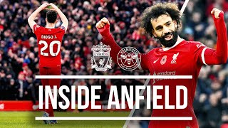 Salah amp Jota Goals Secure Sixth Straight League Home Win  Liverpool 30 Brentford  Inside Anfield [upl. by Tse]