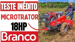 ⚠️ TESTE PESADO  MICROTRATOR BTD18  TRATORITO 18HP BRANCO  LANÇAMENTO MAIS ESPERADO [upl. by Aliam]