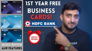 Get Your Hdfc Business Card Free For The First Year 🤩  HDFC Biz Cards [upl. by Sillek]