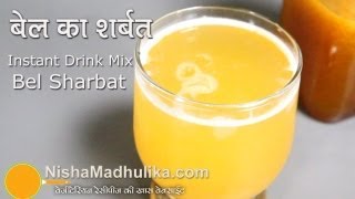 Instant Bel Sharbat Recipe  Concentrated Wood Apple Squash recipe [upl. by Einhpets]