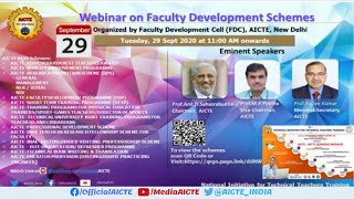 Webinar on AICTE  AQIS schemes on Faculty Development to include NITTT [upl. by Mackler95]