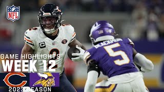 Chicago Bears vs Minnesota Vikings  2023 Week 12 Game Highlights [upl. by Bernice709]