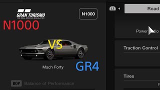 Gran Turismo N1000 VS GR4 [upl. by Anawahs]