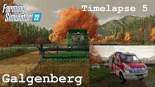 Sojaernte mit Hindernissen Feuerwehreinsatz in Kirchen  LS22 Galgenberg Timelapse 5 [upl. by Narhet]