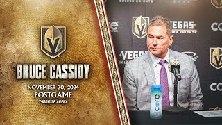 Bruce Cassidy Postgame 1130 Not Executing Well Enough [upl. by Rivera]