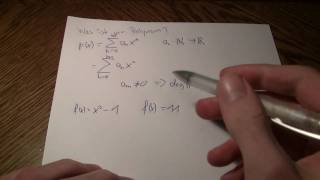 Mathematik  Polynome  Teil 1  Definition und Gradbestimmung [upl. by Fabi204]