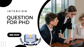 interview questions for phd admission [upl. by Shushan]