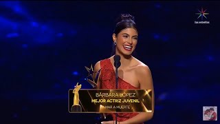 Premios Tvynovelas 2019 Mejor Actriz Juvenil  Gana Bárbara López [upl. by Renaxela174]