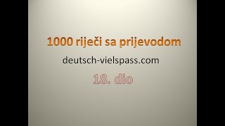 1000 riječi sa prijevodom  18 dio [upl. by Analla]