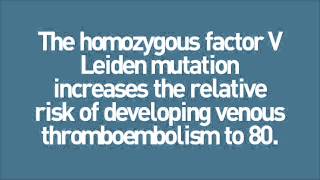 Thrombophilia and Relative Risk for DVT and Venous Thromboembolism [upl. by Eiramesor737]