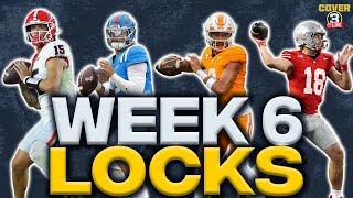 Week 6 LOCKS Best Bets Odds amp Picks for College Football  MissouriTexas AampM I Cover 3 Podcast [upl. by Yenttirb]