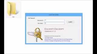 Encrypt Decrypt V10 Folder Locking [upl. by Tiffanle]