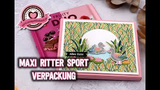 Maxi Ritter Sport Verpackung  Am Ententeich  Stampin Up [upl. by Valiant]