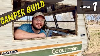 Coachmen Cadet RV ReBuild  Episode 1 [upl. by Gytle]