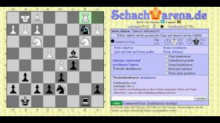 let´s play Schach  5 Minuten Blitzpartie auf Schacharena [upl. by Atibat]