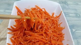 Kore usulü Havuç salatası MorkovchaМорковь ПоКорейскиKorean Style Carrots RecipeМорковча [upl. by Nazus]