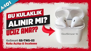 A101deki GARİP KULAKLIK  GoSmart GSTWS03 Bluetooth Kulaklık Modelini Aldım  İNCELEME [upl. by Dercy756]