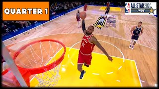 2024 NBA AllStar Game  East vs West  Quarter 1 Full Highlights [upl. by Sproul]