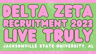 Delta Zeta Recruitment 2023JSU [upl. by Antrim]