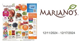 Mariano’s Weekly Ad  12112024  12172024 [upl. by Oyam]