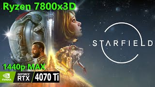 Starfield RTX 4070 Ti  7800x3D 1440p MAX [upl. by Eseyt50]