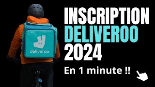 Sinscrire comme livreur DELIVEROO en 1 minute [upl. by Reidid]