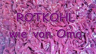 Kochen für Anfänger  Rotkohl wie von Oma [upl. by Nail5]