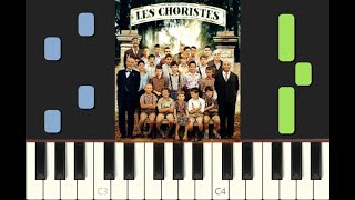 piano tutorial quotVOIS SUR TON CHEMINquot Les Choristes 2004 avec partition gratuite pdf [upl. by Tolkan]