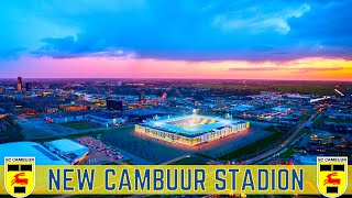 🟡🔵 Nieuw Cambuur Stadion  SC Cambuur Leeuwarden Future Stadium 🟡🔵 [upl. by Marlene124]