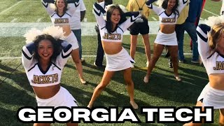 STING ‘EM  Georgia Tech Football Cheerleaders Perform vs Miami Hurricanes  4K Atlanta [upl. by Netsruk902]