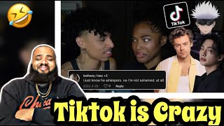 LARRAY  WATCHING THIRST TRAP TIKTOKS WITH QUEN  REACTION [upl. by Ciryl]