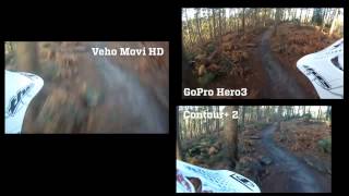 GoPro Hero3 vs Contour 2 vs Veho Muvi HD10 action camera comparison [upl. by Dot398]