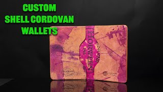 Custom Shell Cordovan Leather Wallets [upl. by Ffej656]